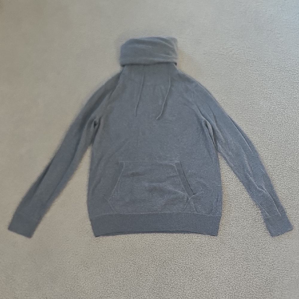 All Saints Gray Recovery Funnel Neck Sweater Size Medium